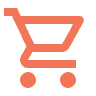 Shopping Icon | Orange Shopping Icon | Orange